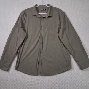 PJ Paul Jones Button Down Shirt Mens XL Taupe